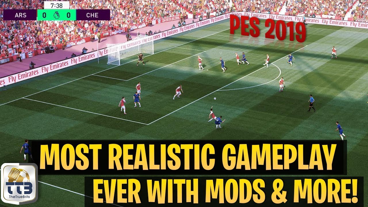 [TTB] PES 2019 - The Most Realistic Gameplay Ever! - New Camera Angles, Turf, Overlays, & More!