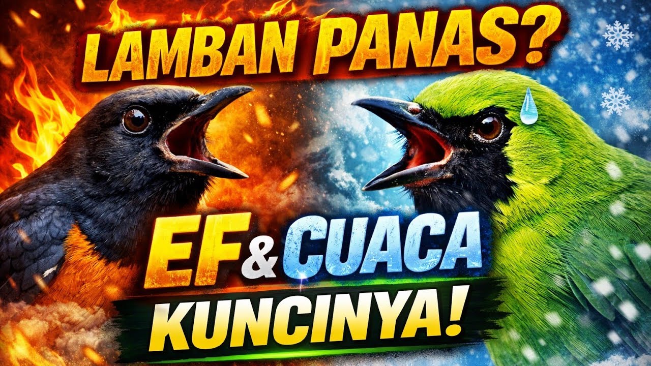 BURUNG LOMBA LAMBAN PANAS 🔥 SESUAIKAN EF DAN CUACA! Full Durasi