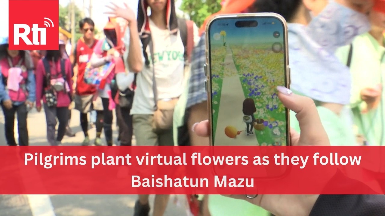 Pilgrims plant virtual flowers as they follow Baishatun Mazu | Taiwan News | RTI