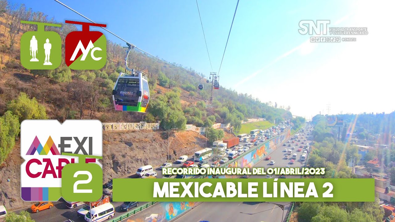 Inauguración: Mexicable Línea 2, Indios Verdes - Hank González. Recorrido completo del 01-04-2023.