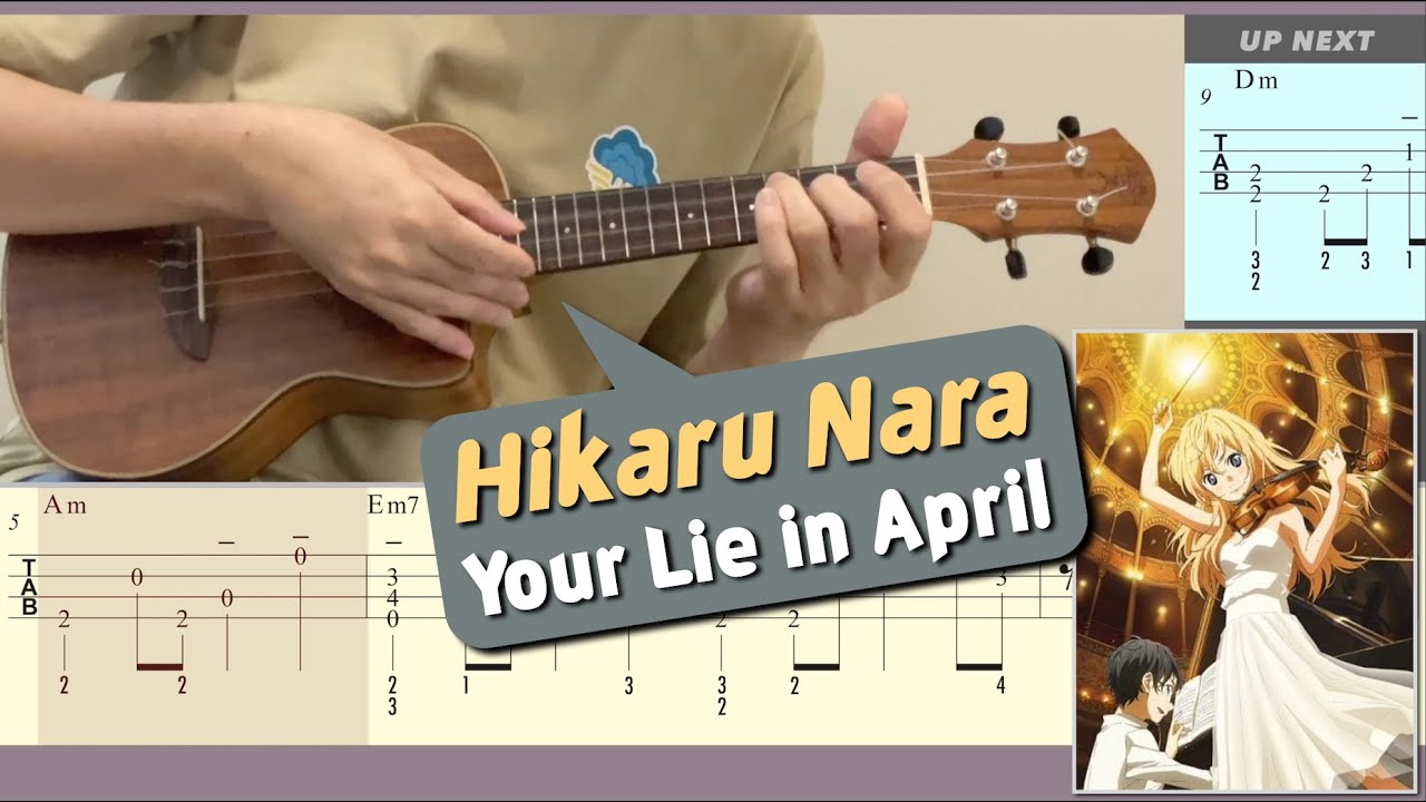 Hikaru Nara 光るなら / Your Lie in April (Ukulele) [TAB]