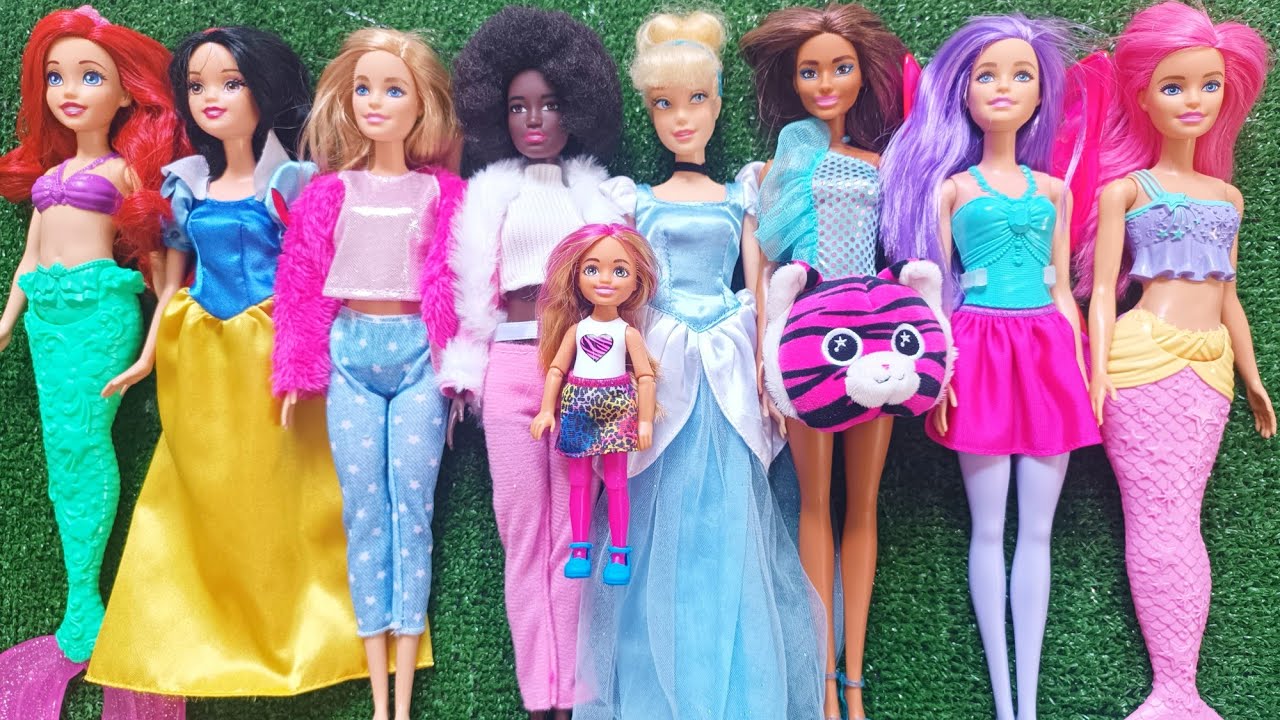 Disney Princess Doll Makeover ~ DIY Miniature Ideas for Barbie   Wig, Dress, Faceup, and More! DIY 