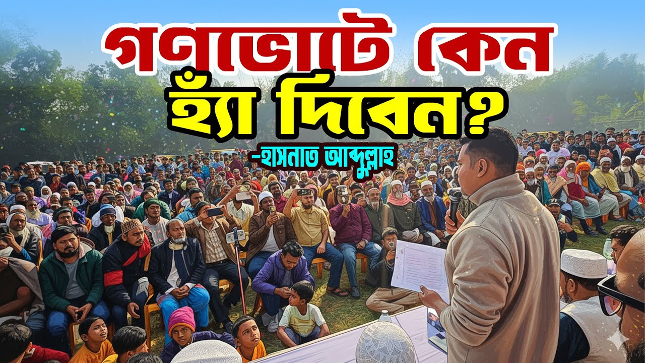 গণভোটে কেন হ্যাঁ দিবেন? Hasnat Abdullah | Election Campaign