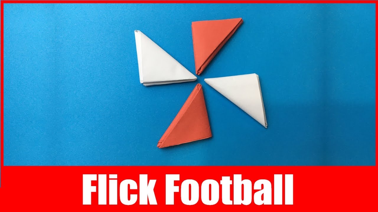 How to Make a Paper Football | DIY Flick Football | Easy Origami (Very Fun)