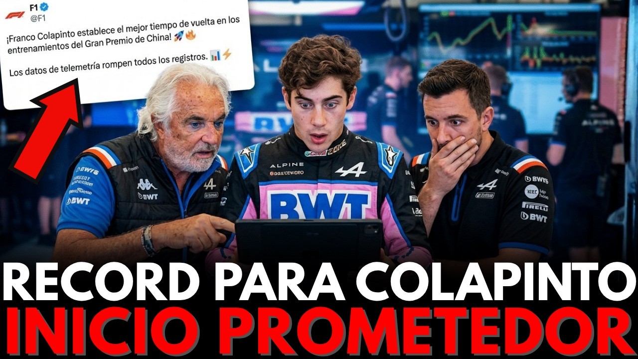 😱 ¡HISTORIA PURA! ALPINE F1 DESCUBRIÓ este DATO SECRETO en la TELEMETRÍA de FRANCO COLAPINTO