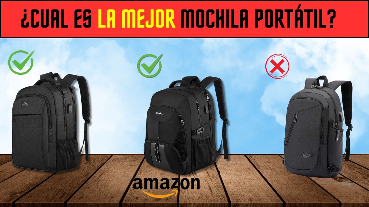 🔴 Las 5 MEJORES Mochilas Para Port&aacute;til en Amazon [2024] | Para estudiantes | Buenas / Baratas