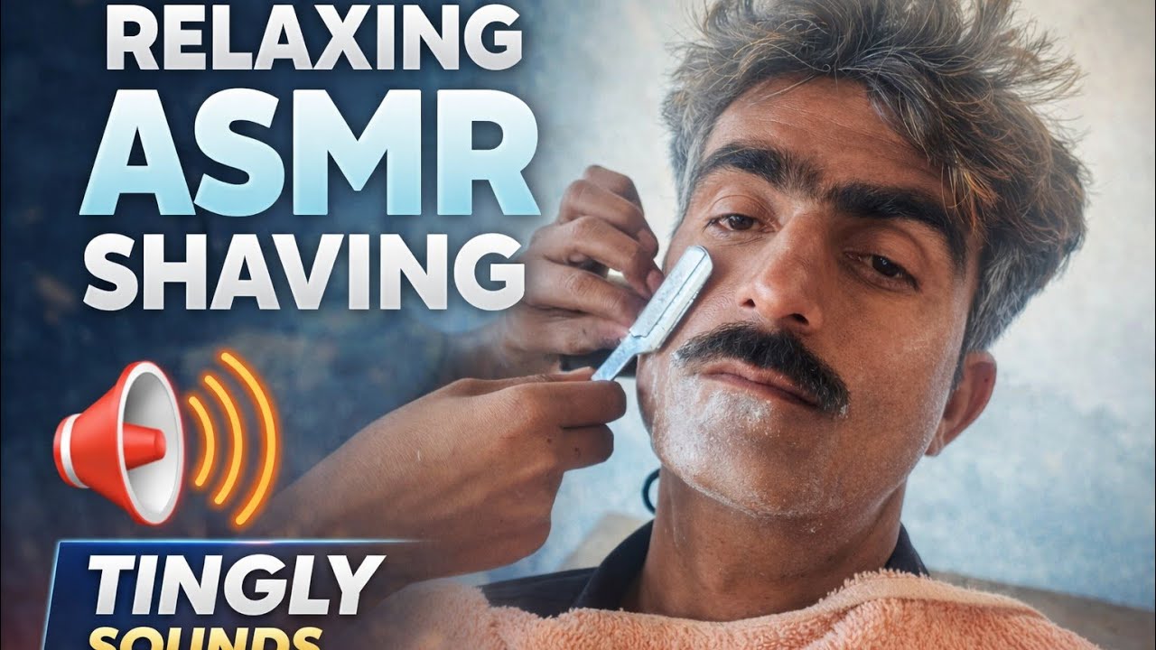 EXTREMELY RELAXING ASMR SHAVING 🪒 | Tingly Barber Sounds#ASMR#BooS#