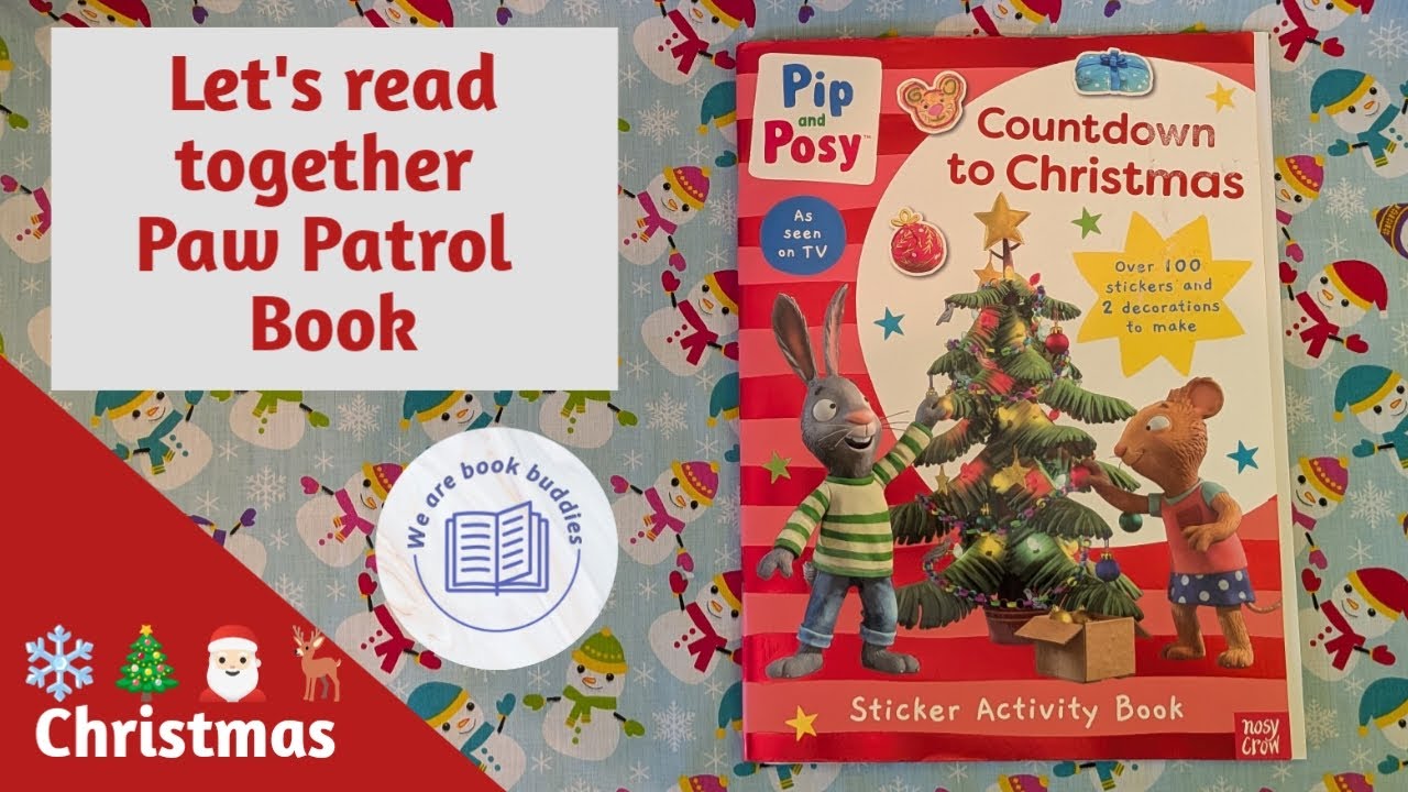 Давайте вместе почитаем книгу &laquo;Пип и Пози&raquo;. Пип и Пози: Книга с наклейками &laquo;Обратный отсчёт до Ро...