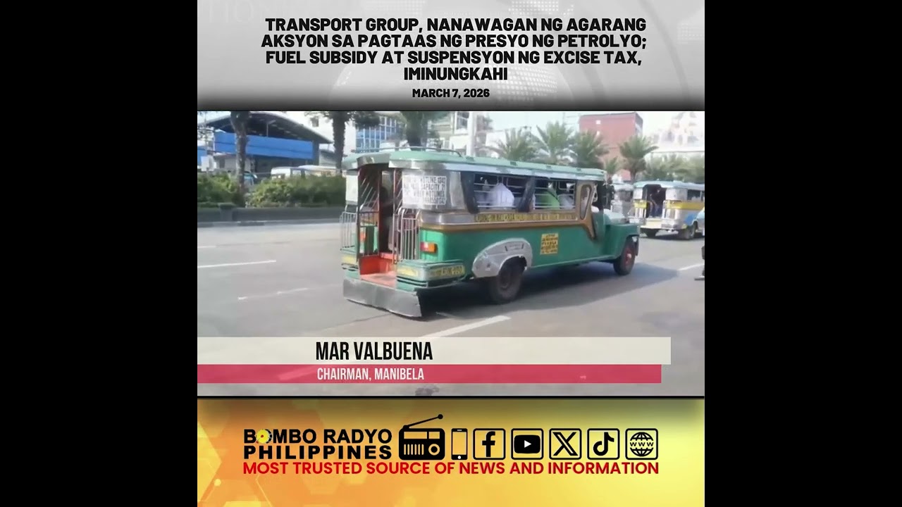 Transport group, nanawagan ng agarang aksyon sa pagtaas ng presyo ng petrolyo | Bombo Radyo
