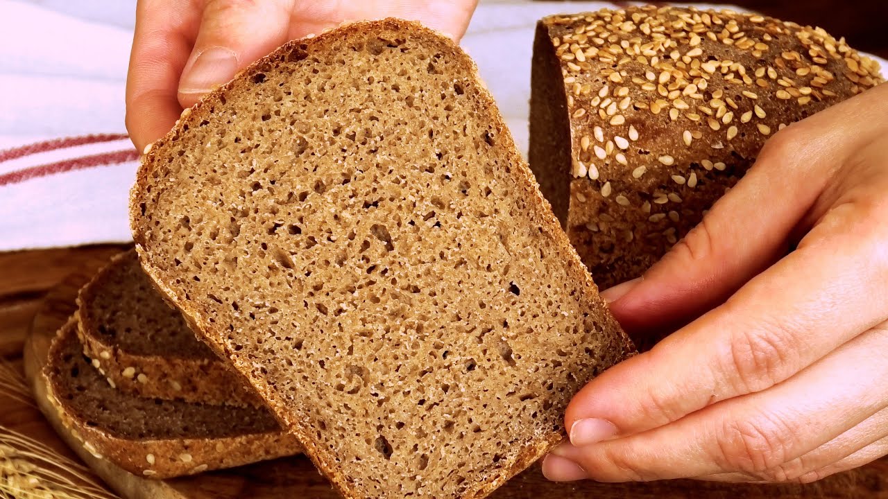 ДОМАШНИЙ РЖАНОЙ ХЛЕБ на ржаной закваске!//HOMEMADE RYE BREAD with rye sourdough!