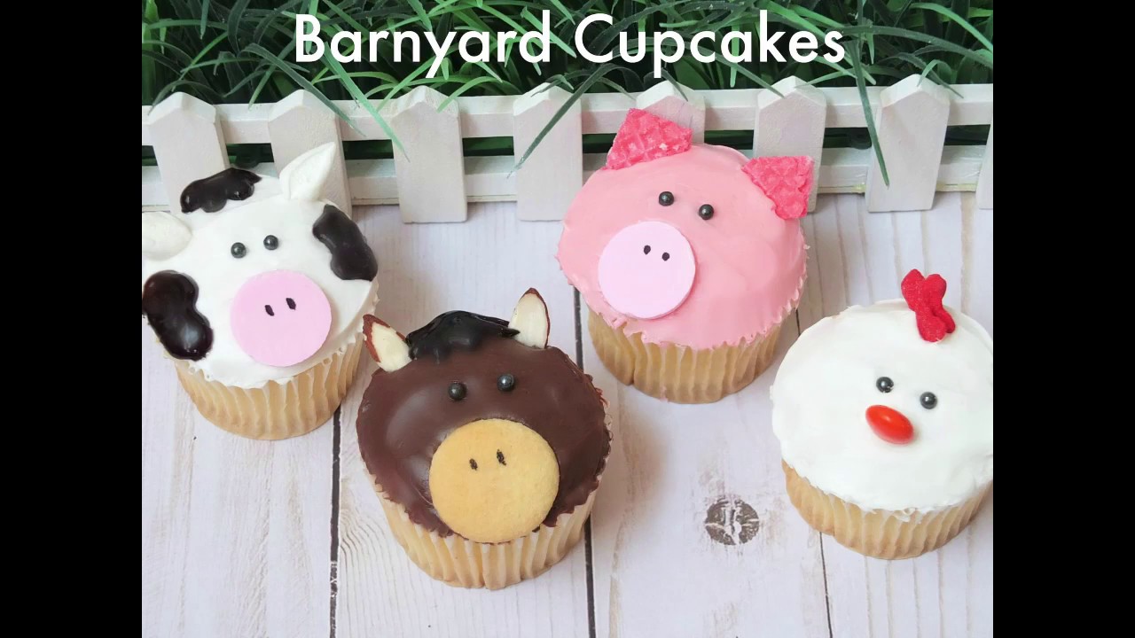 Barnyard Animal Cupcakes Tutorial