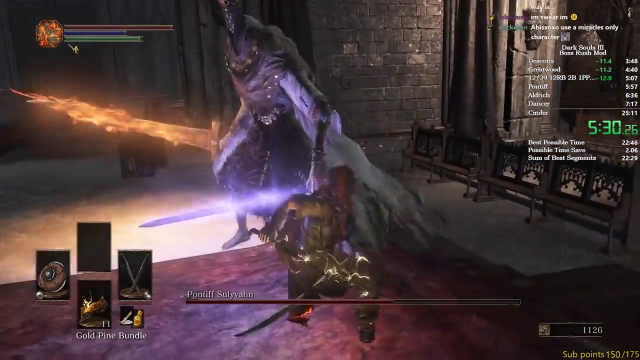 Dark Souls 3 Boss Rush Mod Speedrun Former World Record [24:28]