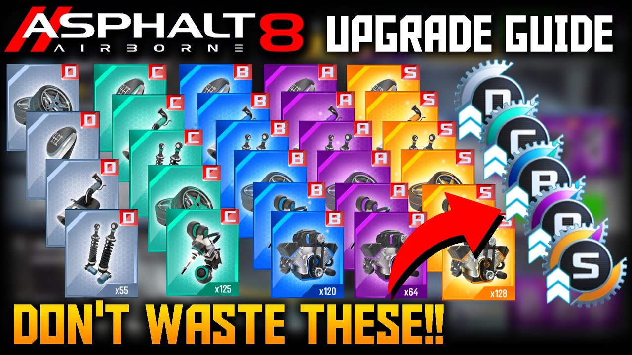 Asphalt 8 Upgrading Guide: Basics & Direct Upgrades Strategy