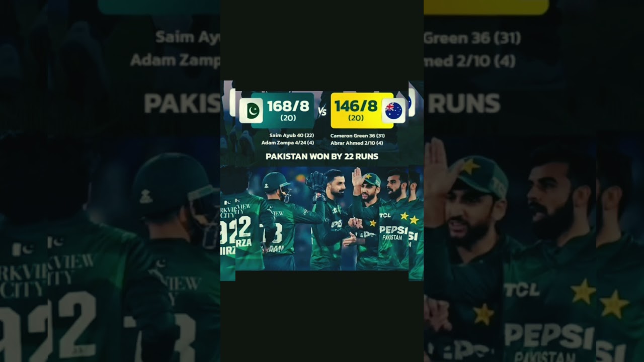 Pakistan ne australia ko haraya🫡