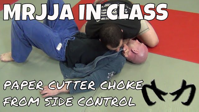 Paper Cutter Choke from Side Control - Brazilian Jiu-Jitsu [MRJJA IN CLASS 019]