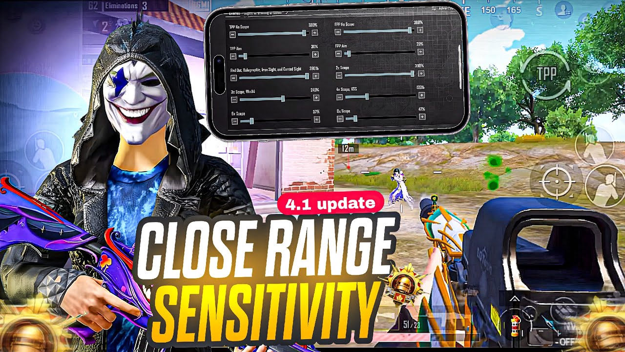Deadliest Close Range Sensitivity in BGMI 💀🔥#bgmi 