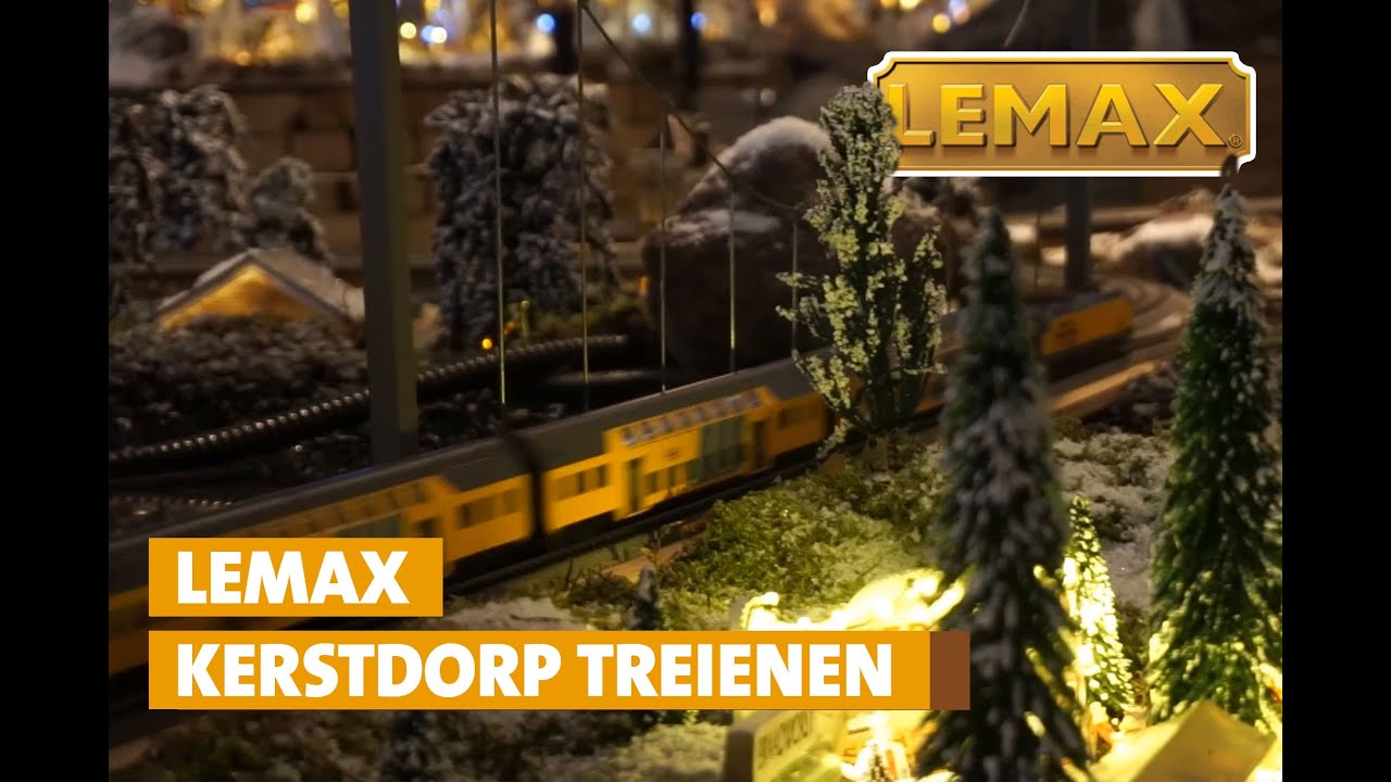 LEMAX modelspoor treintjes onderweg naar Kerstmis.