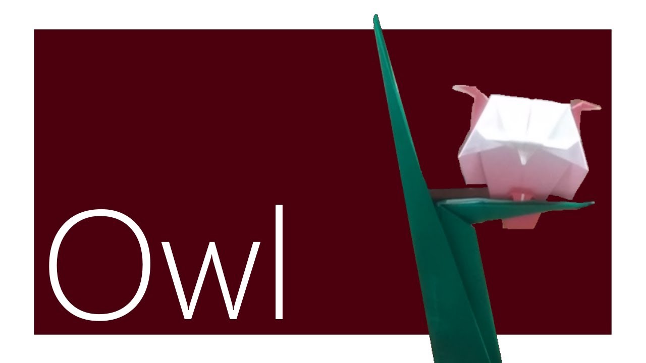 Owl on a Branch Origami Tutorial