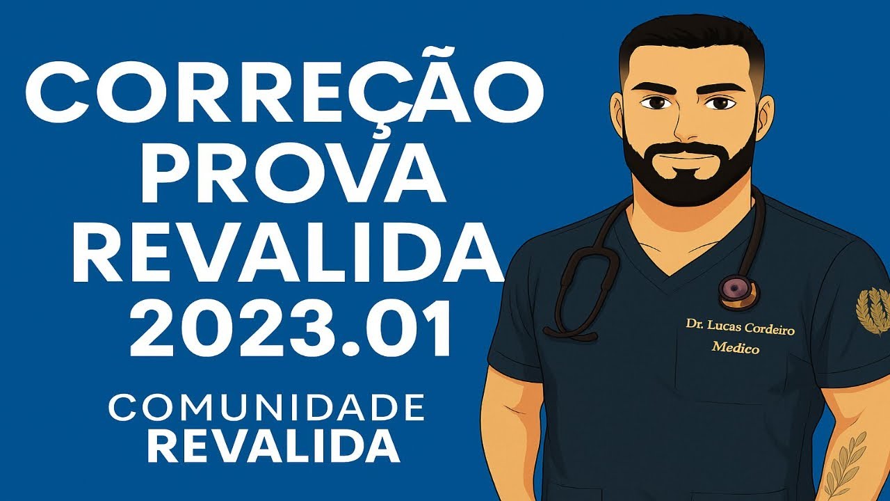 Comunidade Revalida - Correção Prova Revalida 2023.1 - Dr. Lucas Cordeiro  Questões 01 - 20