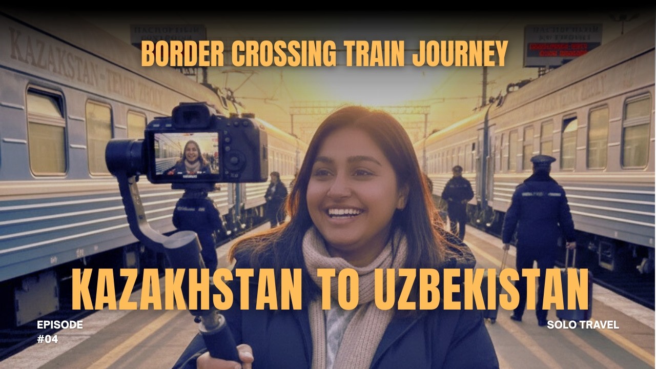 Border Crossing Train journey! Kazakhstan to Uzbekistan: 17 Hour in 2nd Class Sleeper #travel