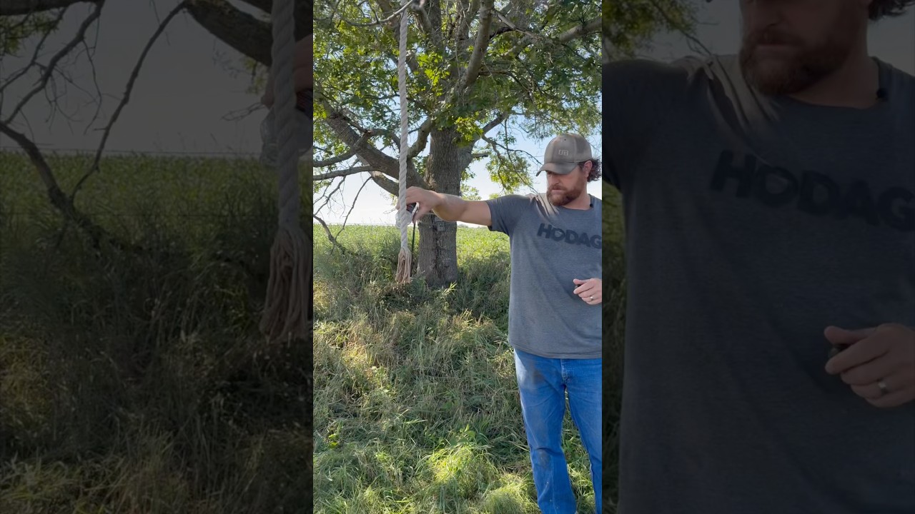 Tips for making your hemp rope mock scrapes! 🦌🏹📸 #deerhunting #deerscrape #whitetaildeer #hunting