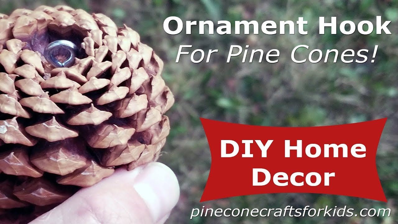 How to Install Ornament Hook For Pine Cone