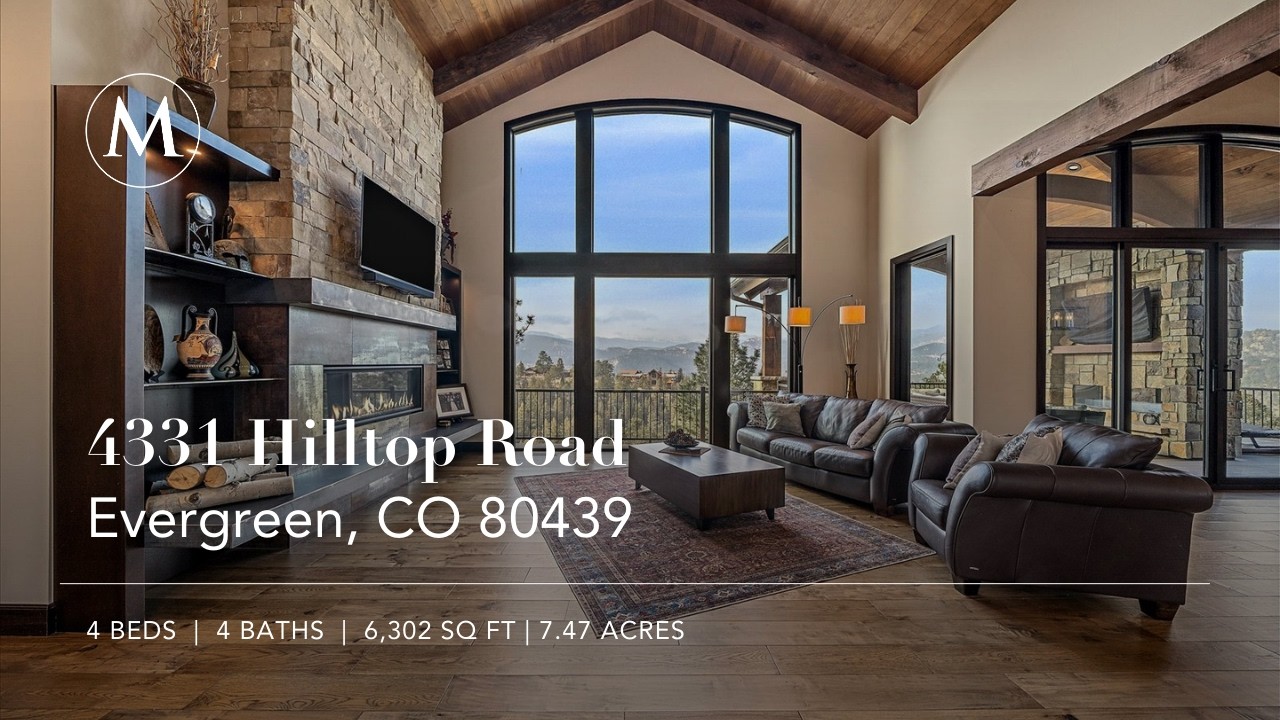 Evergreen Estate with Unmatched Mountain Vistas | 4331 Hilltop Road Evergreen, CO