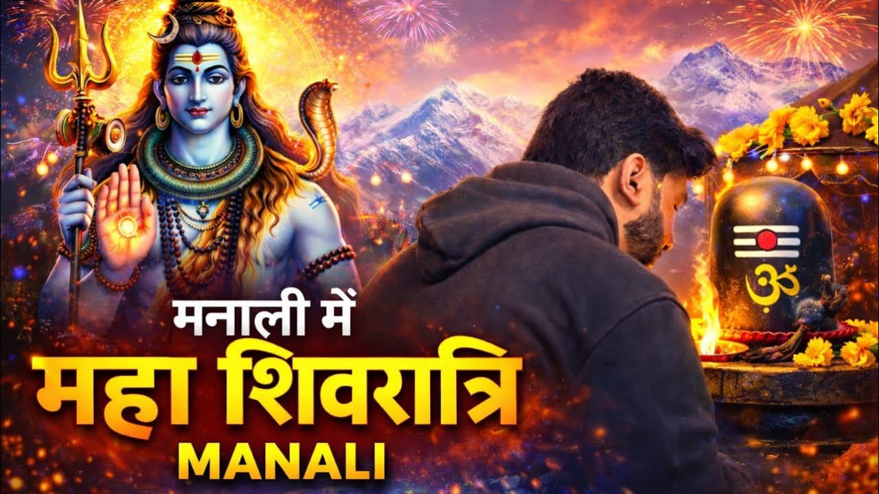 Manali Me Shivratri Celebration 2026 | Mahadev Darshan & Snowy Manali Vibes 🕉️❄️