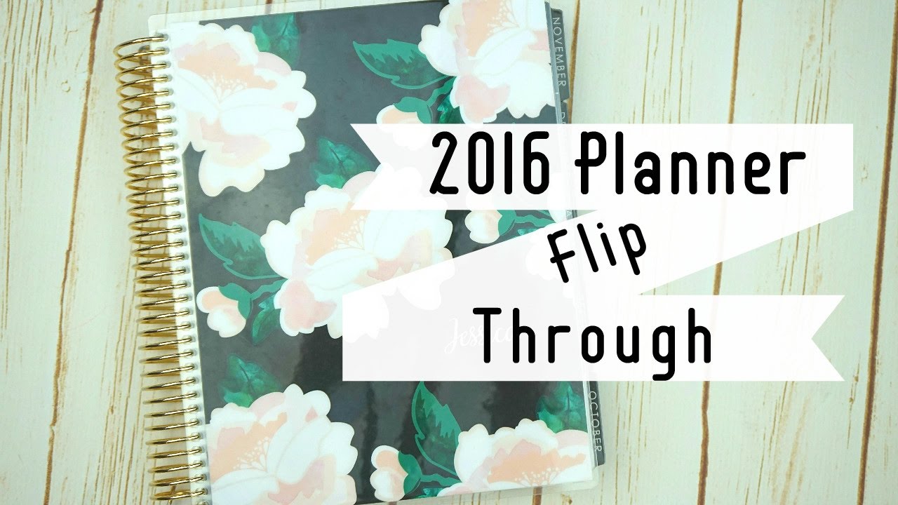 Erin Condren Planner Flip Through 2016/ My Spreads!
