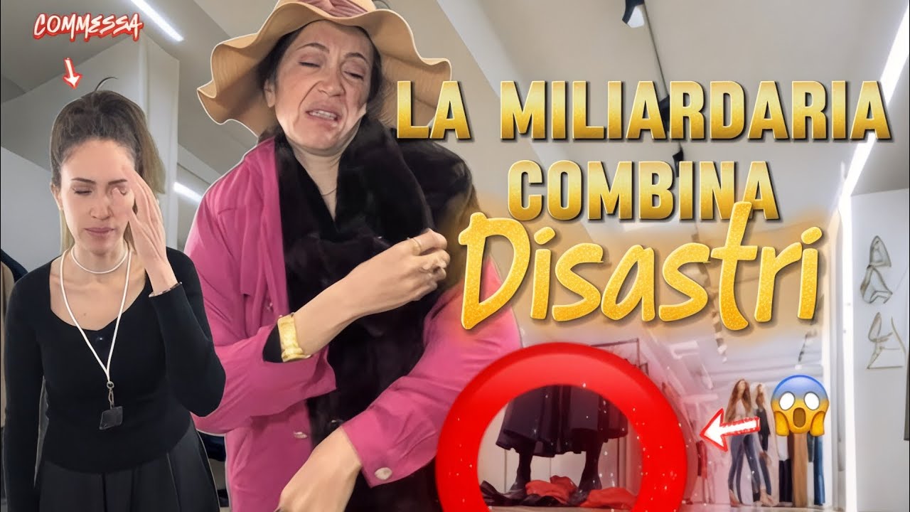 🤣la miliardaria combina disastri in un negozio di abbigliamento🤣