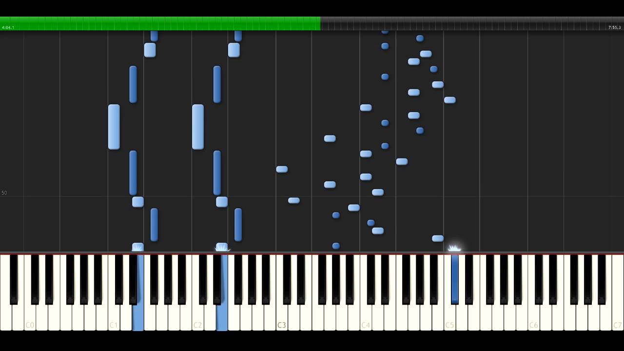Chopin - Winter Wind 50% SLOW (Synthesia) Etude 25 No. 11