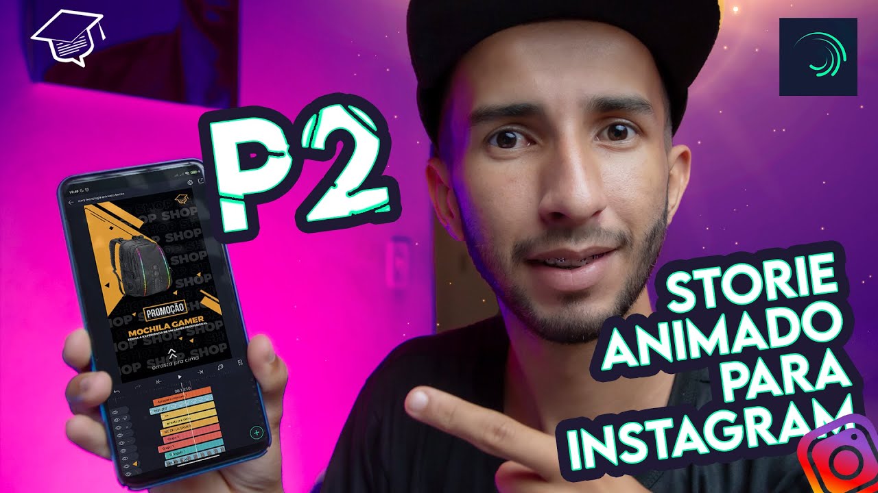 Como fazer um stories para o instagram no celular p2  Alitgh Motion