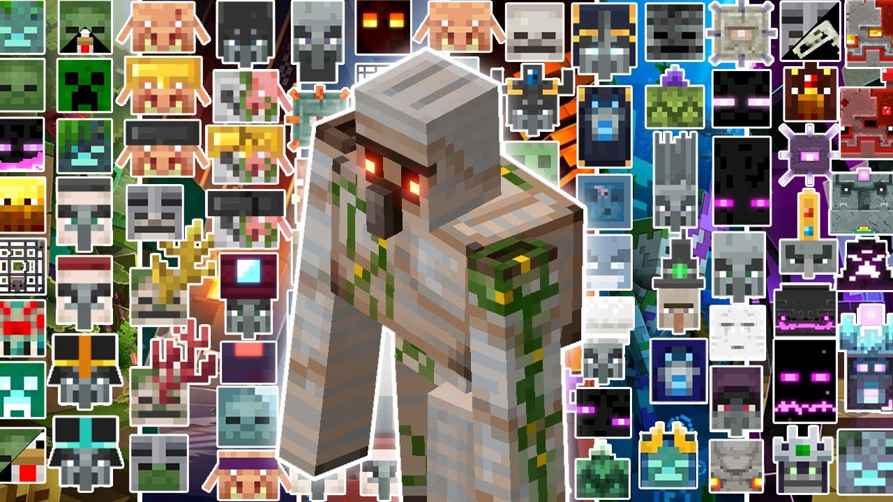 IRON GOLEM VS ALL MOBS (ALL BOSSES+DLC INCLUDED) | MINECRAFT DUNGEONS