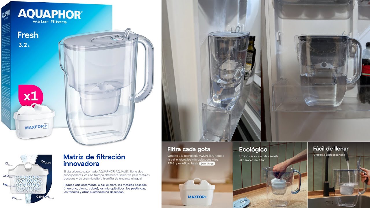 Jarra filtradora AQUAPHOR Fresh 3.2L, filtro Maxfor+ (Universal)