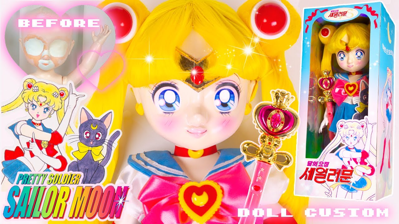 [ENG SUB]세일러문 인형 만들기 Sailor Moon doll custom 인형 리페인팅 セーラームーン베이비돌