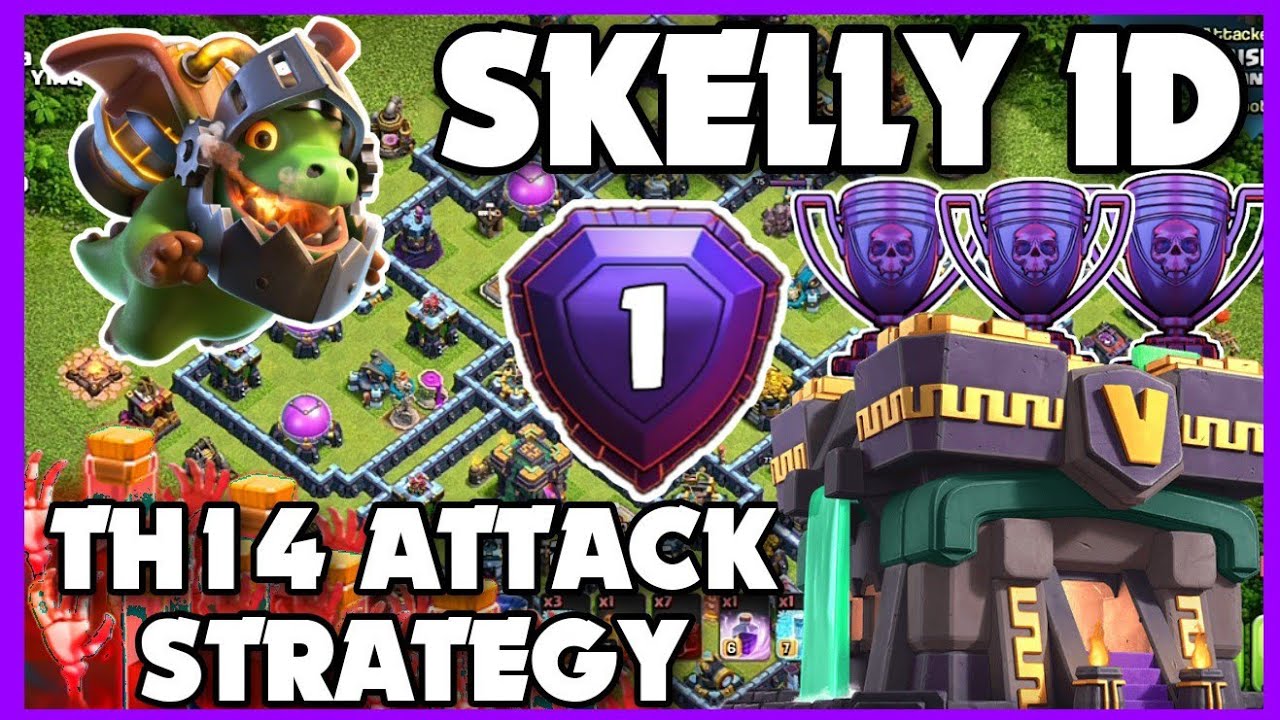 Inferno Dragon Skeleton Spell Th14 Attack Strategy 2021 | Best Th14 Attack Strategy | TH14 STRATEGY