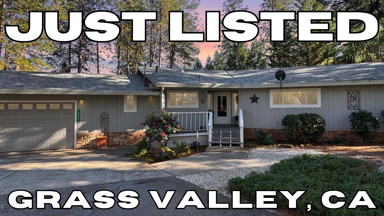 Rare Grass Valley Property: Main Home + ADU on 1.68 Flat Acres