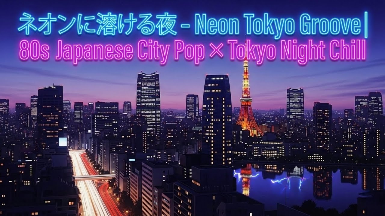 【作業用BGM】🔥City Pop / Future Funk ネオンに溶ける夜 – Neon Tokyo Groove｜80s Japanese City Pop×Tokyo Night Chill