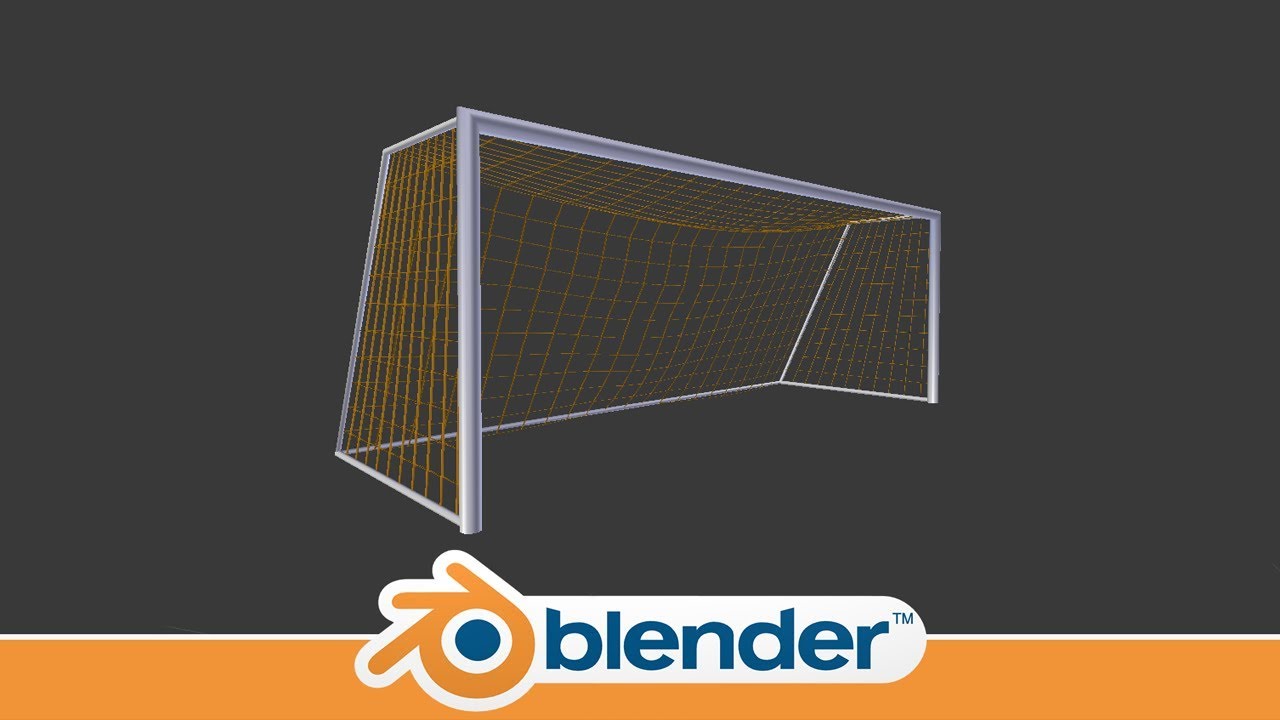 Making of a Football/Soccer Goal in Blender 2.79
