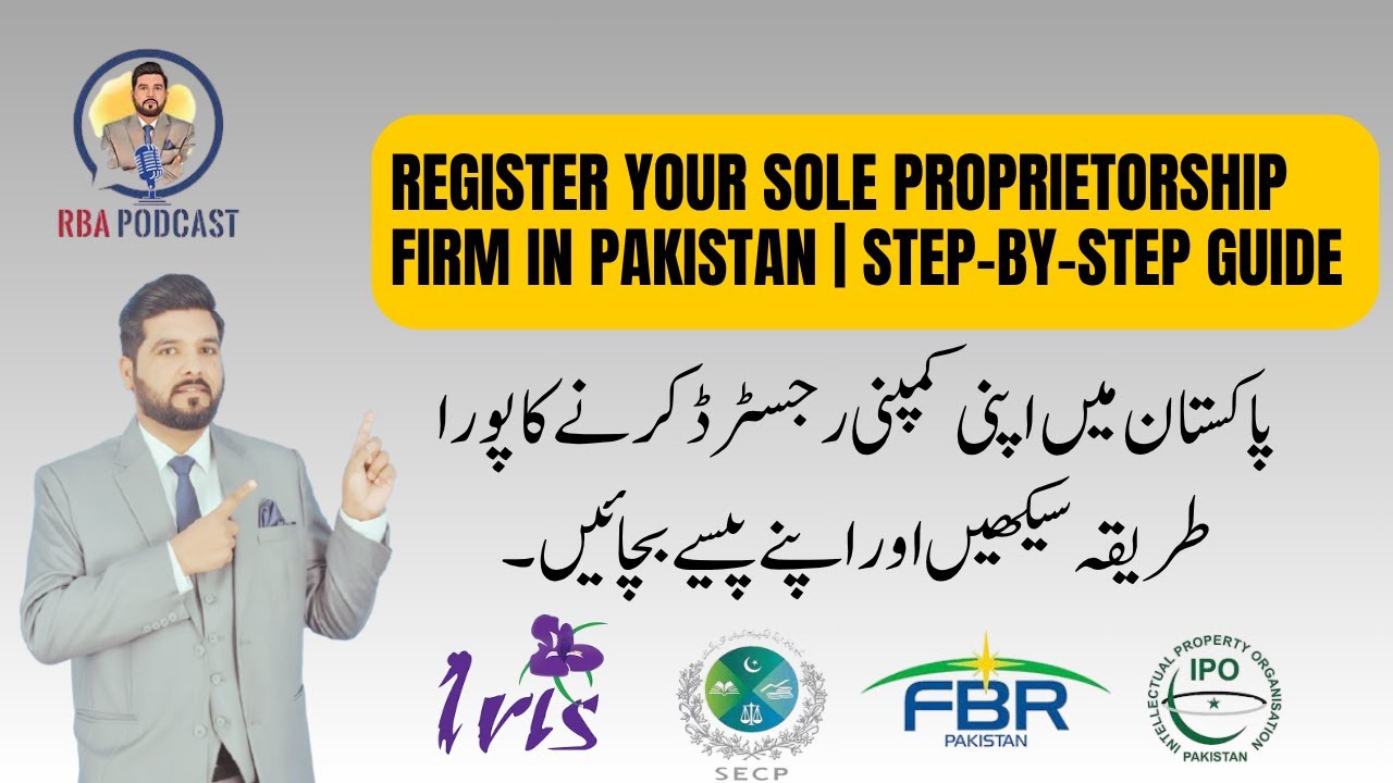Register Your Sole Proprietorship Firm in Pakistan | Step-by-Step Guide