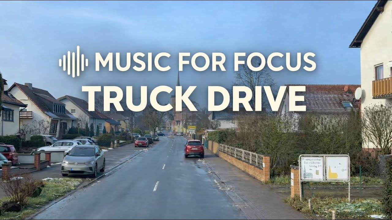 Music for Focus 🚛 Truck Drive | Ambient Driving for Work & Study