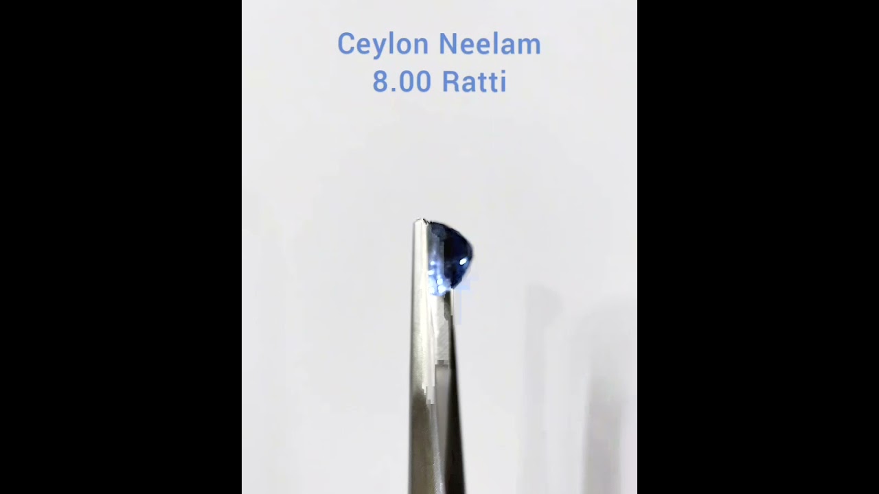 Ceylon Blue sapphire | Neelam | Unheated. #birthstone #bluesapphire  #gemstone #neelam #ceylon
