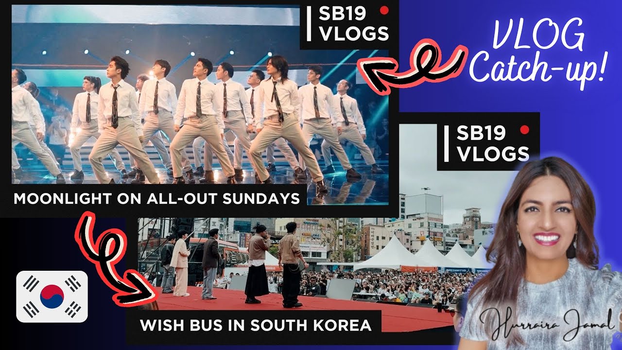 [SB19 VLOGS] MOONLIGHT on ALL-OUT SUNDAYS & Wish Bus in South Korea!