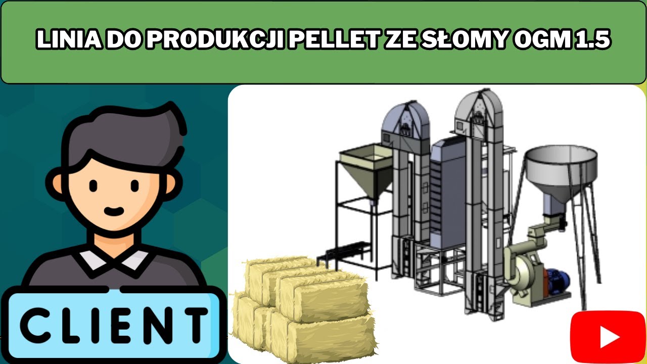 Linia do produkcji pellet ze słomy OGM 1.5