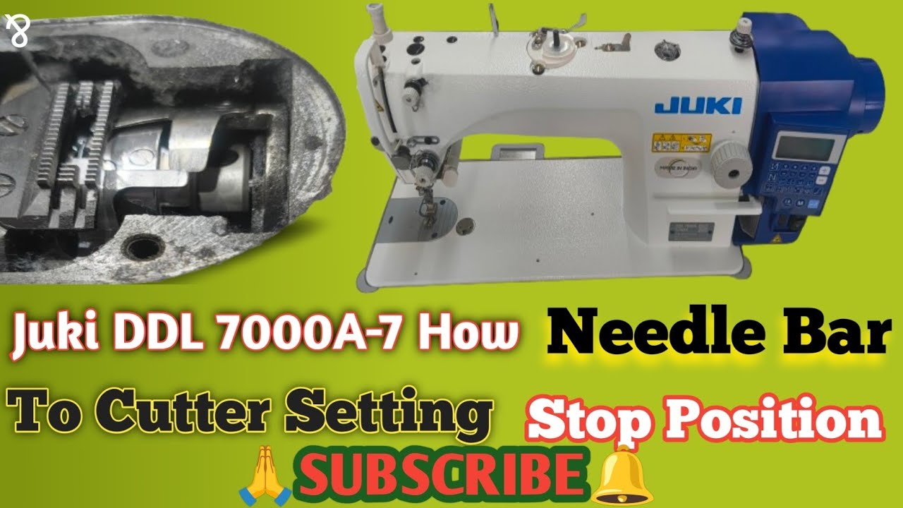Juki DDL 7000 A-7 Machine How to Cutter  Setting Singer Machine Ka cutter Kaise Set Karen And Value 