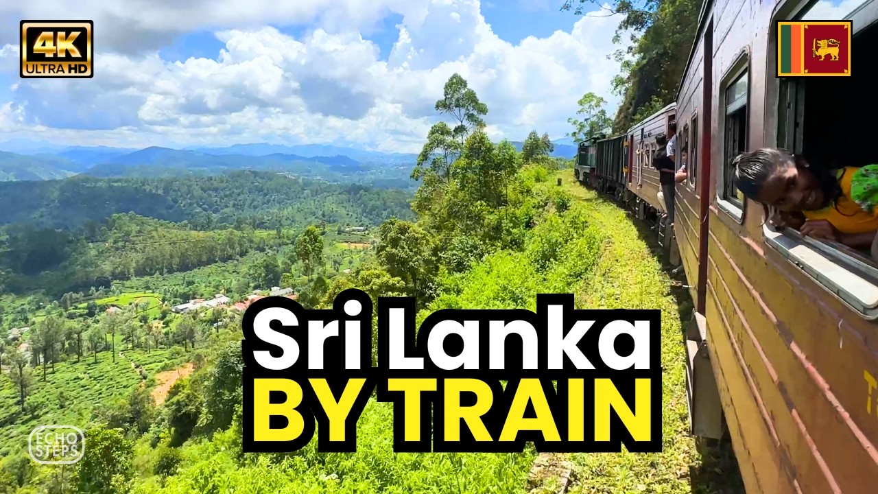 Scenic Train Journey from Nuwara Eliya to Ella, Sri Lanka | 4K Relaxing POV