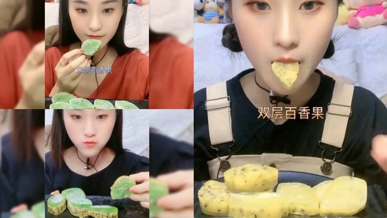 ASMR| HER EATING PASSION FRUIT| 얼음 먹방 satisfying