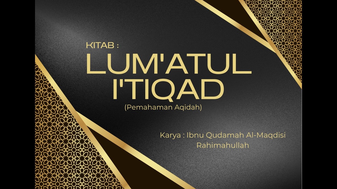 🔴SESI 5 DAUROH : LUM'ATUL I'TIQAD | Masjid Ar - Raihan Sugio, Lamongan