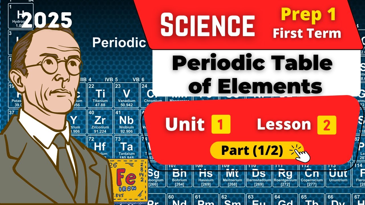 Periodic table of Elements | Prep.1 | Unit 1 - Lesson 2 - Part (1/2) | Science