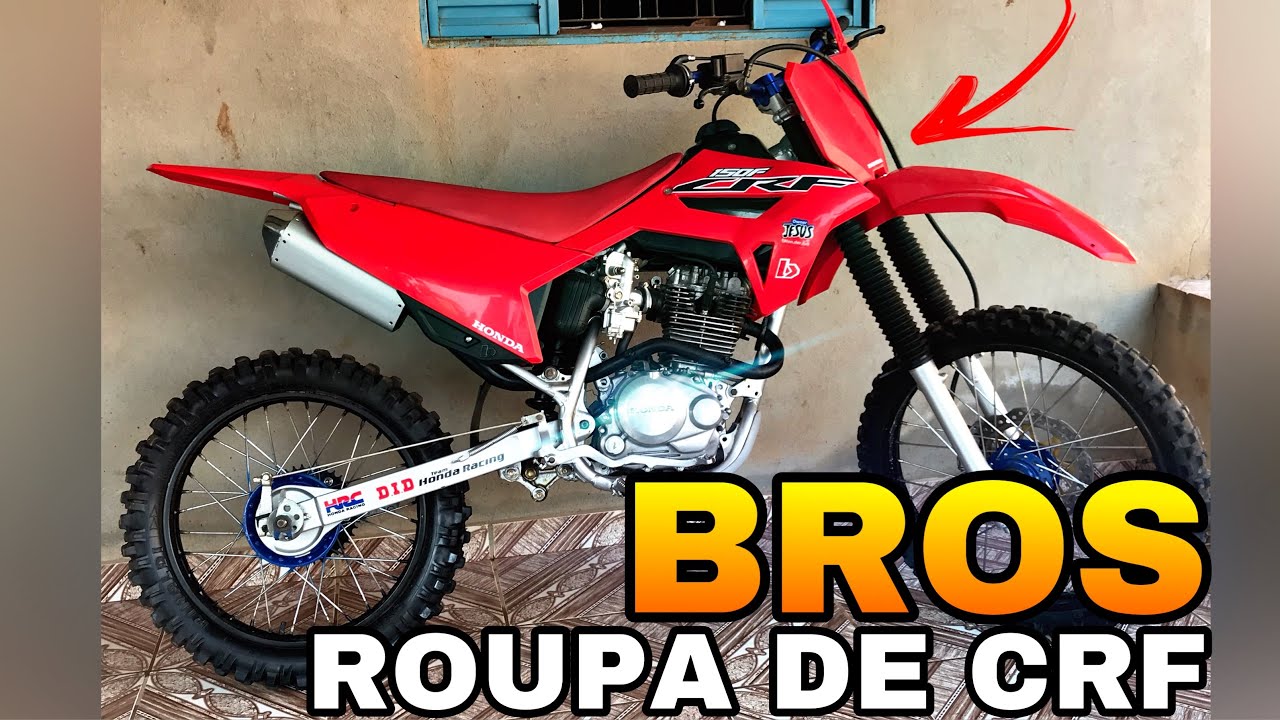 Bros 150 com roupa da crf230